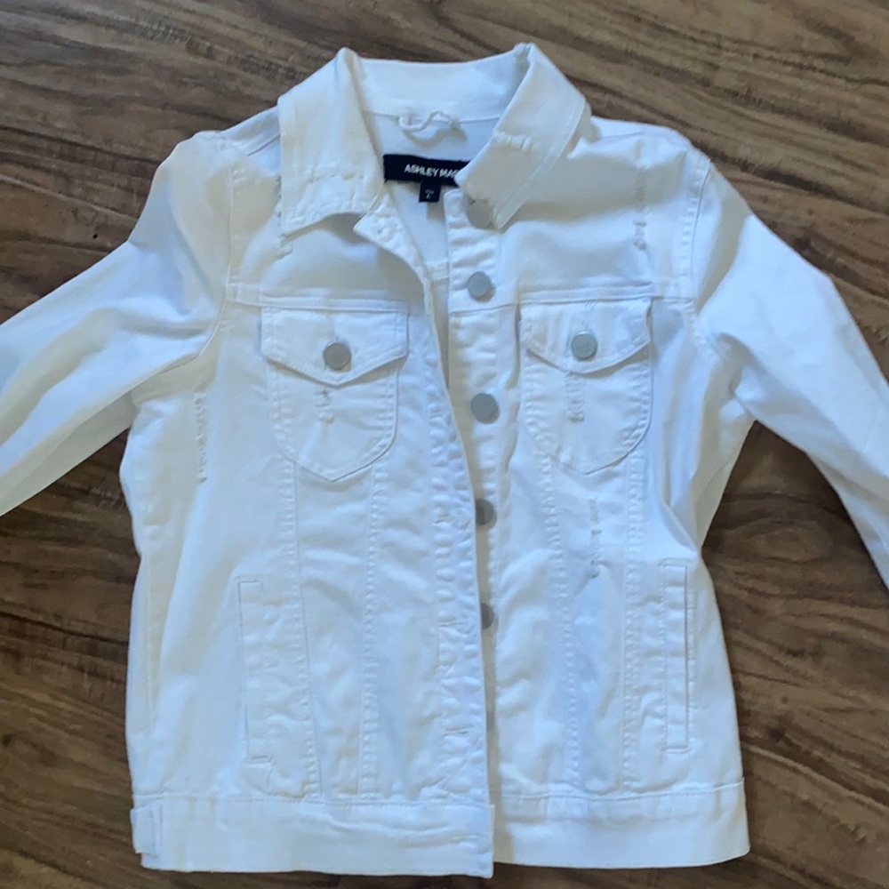 White jean jacket